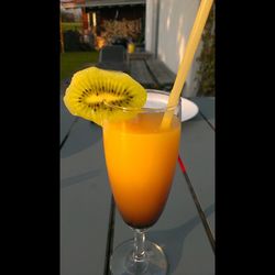 Close-up of drink on table