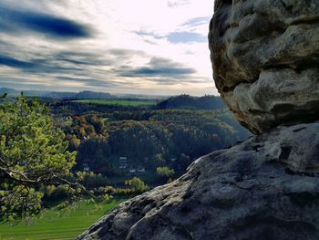 Scenic view of landscape against sky