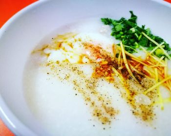 Close-up of noodles in bowl