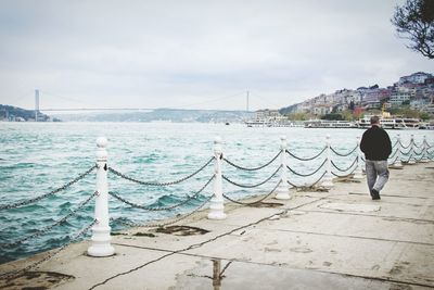 Woman in sea