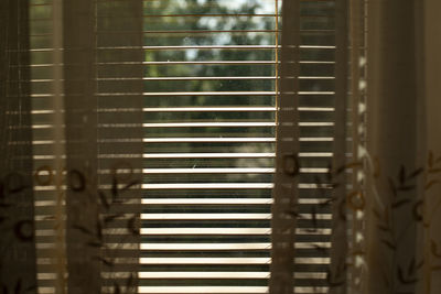 Close-up of window blinds