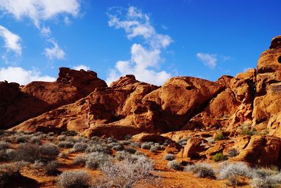 View of rock formations