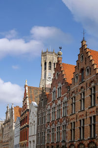 Low angle view of the old building against the sky