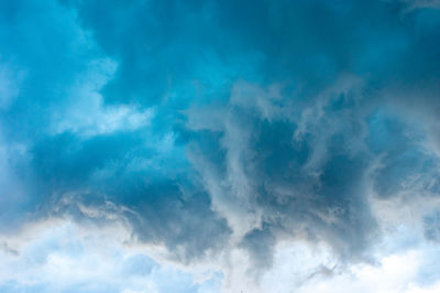 Low angle view of clouds in sky