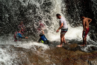 People enjoying in water