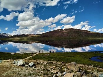 Scenic view of landscape against sky