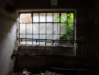 Interior of abandoned building