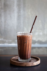 Close-up of coffee on table