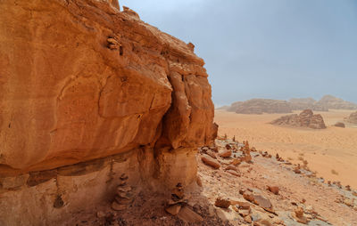 View of rock formations