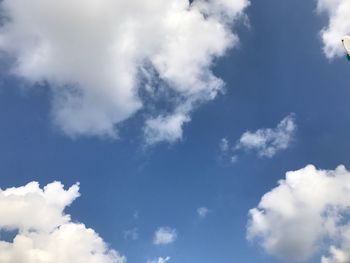 Low angle view of clouds in sky