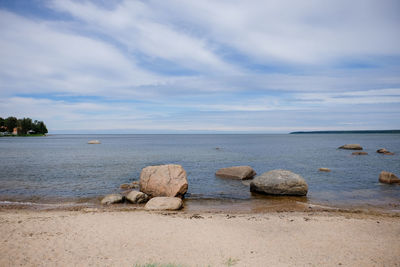 Scenic view of sea against sky