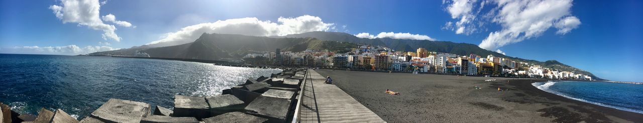 Panoramic view of sea against sky