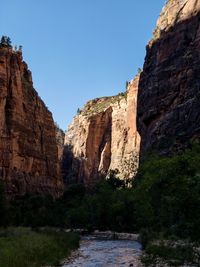 Zion canyon view