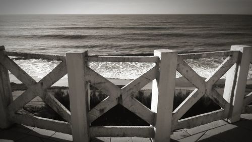 Close-up of sea against sky