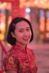 Portrait of a smiling young woman