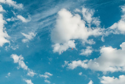 Low angle view of blue sky