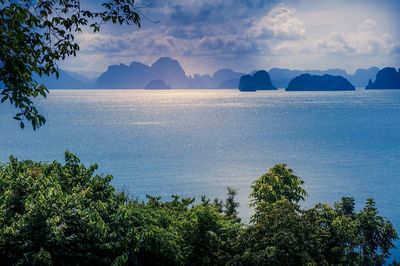 Scenic view of sea against sky