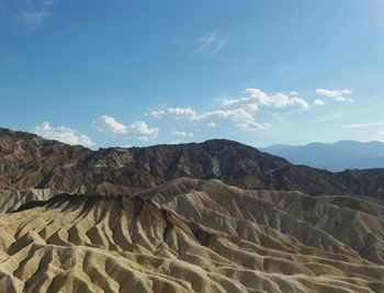 Scenic view of dramatic landscape against sky
