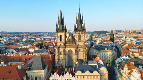 Buildings in  prague city