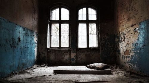 Interior of abandoned house