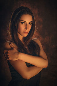 Portrait of young woman