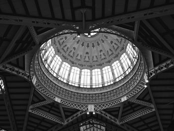 Low angle view of ceiling of building