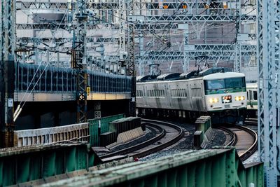 Train on railroad track