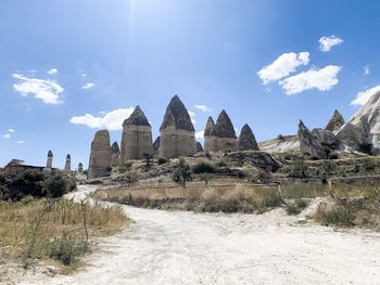 Panoramic view of historic building against sky