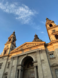 Low angle view of historic building against sky