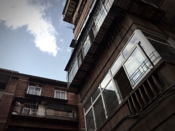 Low angle view of building against sky