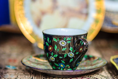 Close-up of drink on table