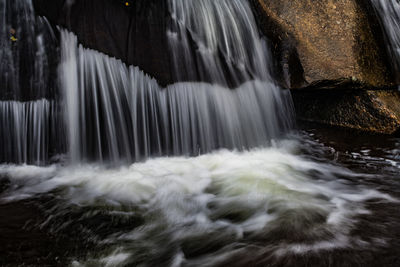 Scenic view of waterfall