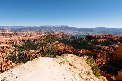 Scenic view of landscape against clear sky