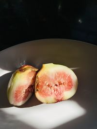 High angle view of fruits on table