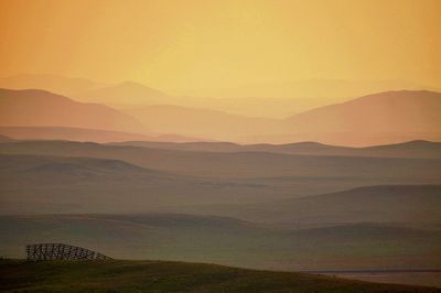 Scenic view of mountains