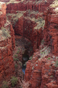 Full frame shot of rock formations