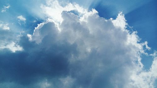 Low angle view of clouds in sky