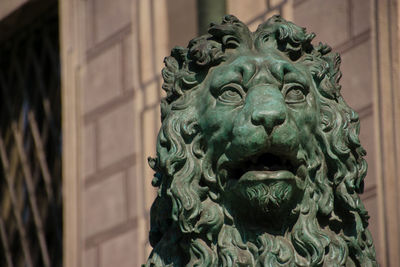 One of the many lions guarding the munich residence