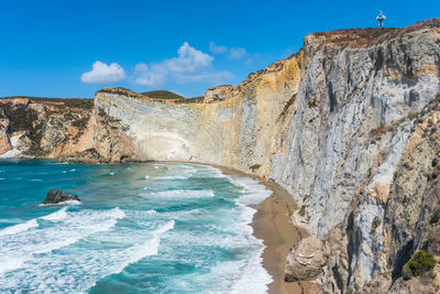 Rock formations at seaside