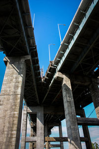 Low angle view of bridge