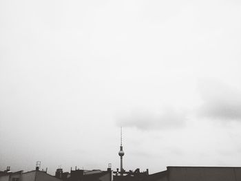 Communications tower against sky