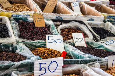 Full frame shot of food for sale