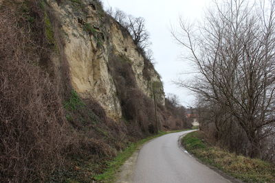 Country road passing through landscape