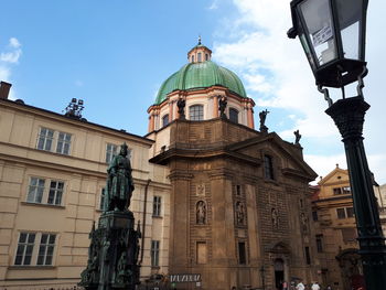 Low angle view of buildings against sky