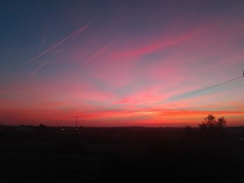 Scenic view of sky during sunset
