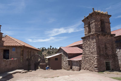 Old historic building against blue sky