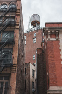 Low angle view of buildings in city