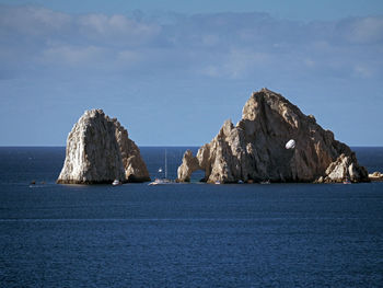 Panoramic view of sea against sky