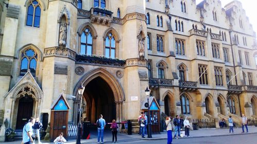 Group of people in historic building