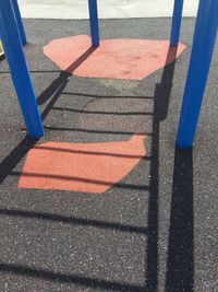 High angle view of playground